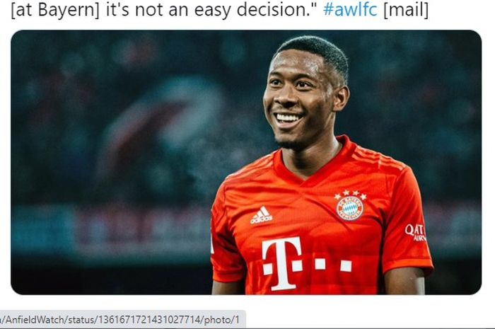 Keputusan David Alaba untuk bergabung dengan Real Madrid dinilai sudah tepat, tetapi tidak akan mudah.