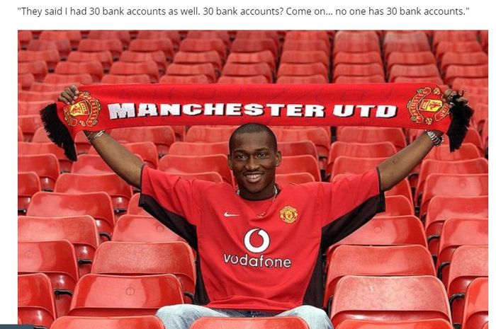 Nasib apes meliputi mantan pemain Manchester United, Eric Djemba-Djemba.