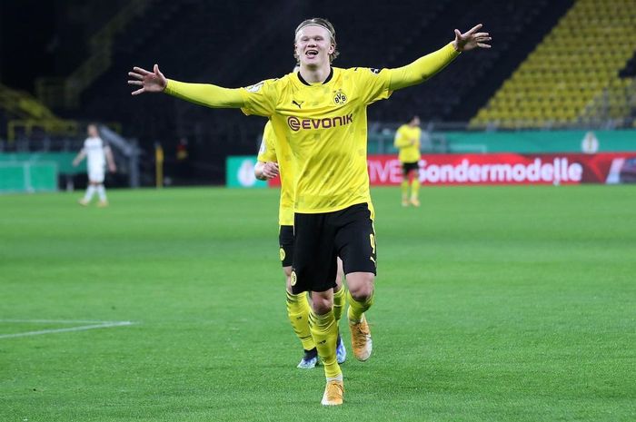 Erling Haaland bermain untuk Borussia Dortmund.