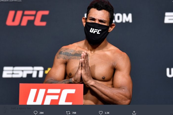 Petarung kelas bulu, Rafael Alves, gagal mentas di UFC Vegas 19 karena salmon