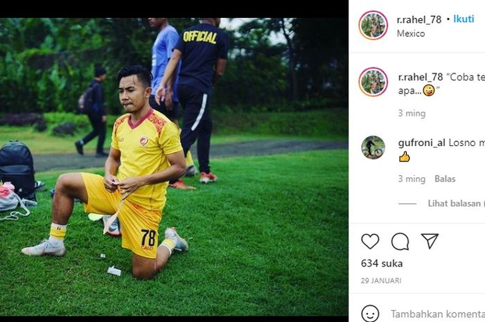Pemain Sriwijaya FC, Rahel Radiansyah
