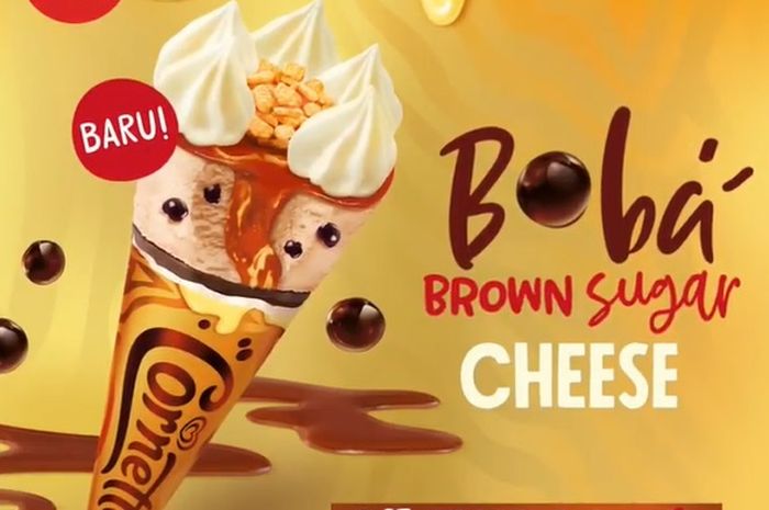 Es Krim Rilis Menu Baru, Boba Brown Sugar Cheese