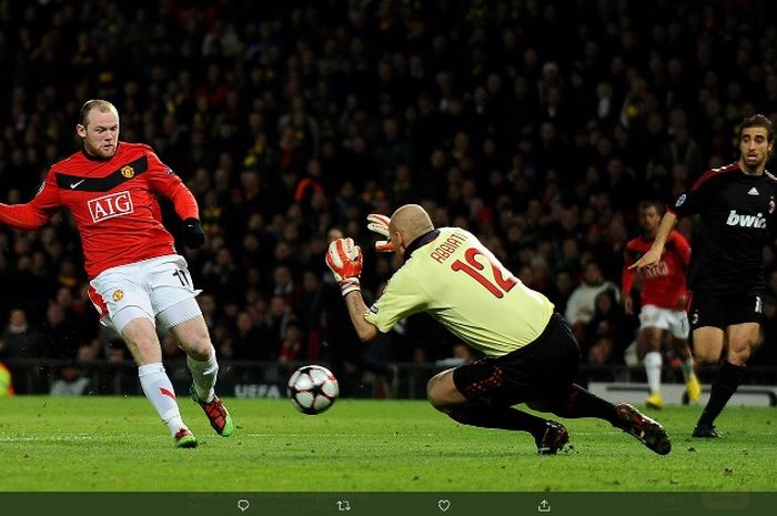 Laga Manchester United vs AC Milan pada 2010.