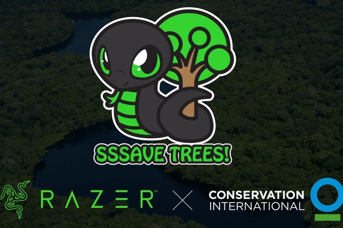 Program poster save 1 million trees with Razer and Conservation International
