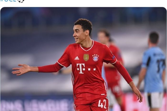 Gelandang bertahan Bayern Muenchen, Joshua Kimmich, mengaku kagum dengan bakat bocah ajaib The Bavarians, Jamal Musiala.