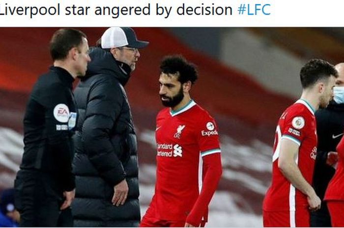 Soal keputusan aneh mengganti Mohamed Salah pada menit ke-62, pelatih Liverpool, Juergen Klopp, memberikan penjelasan.