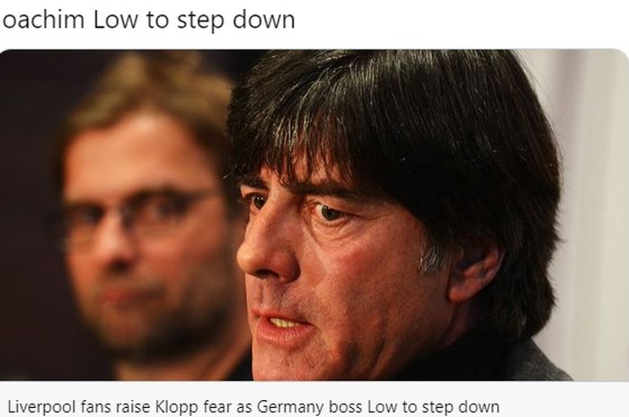 Pelatih timnas Jerman, Joachim Loew, memastikan diri akan cabut pada musim panas 2021, sementara itu juru taktik Liverpool, Juergen Klopp, disebut akan menjadi suksesornya.