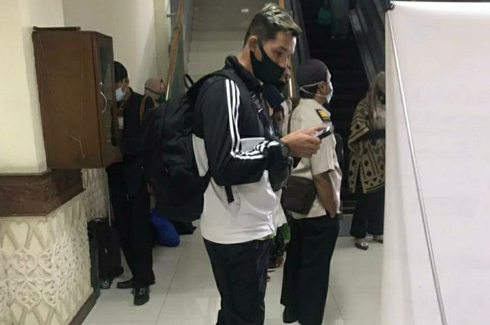 Silvio Escobar tiba di Bandara Sultan Iskandar Muda Blang Bintang, Aceh Besar, Rabu (10/3/2021).