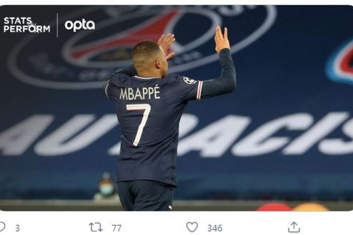 Kontrak Kylian Mbappe bersama Paris Saint-Germain akan segera berakhir pada Juni 2022.