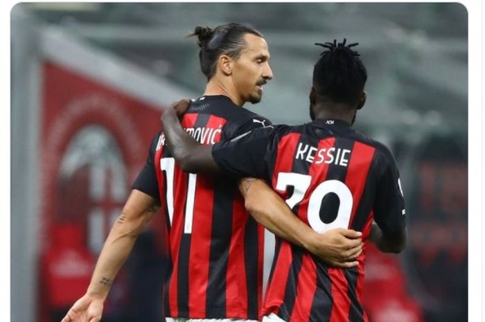 Zlatan Ibrahimovic dan Franck Kessie, dua sosok yang dianggap memiliki pengaruh besar di ruang ganti AC Milan.