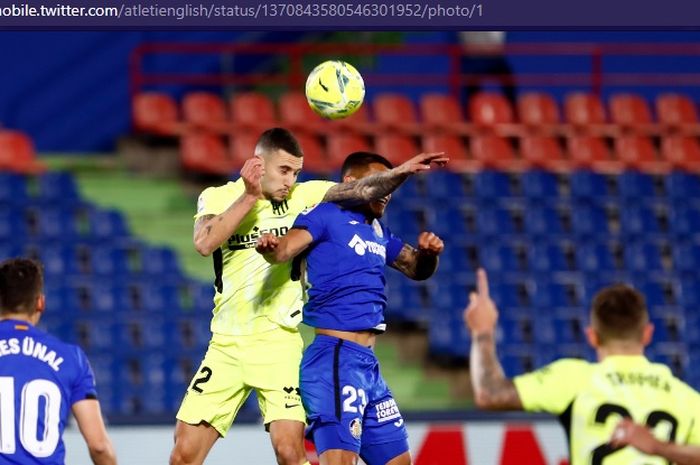  Hasil imbang melawan Getafe di Liga Spanyol 2020-2021 semakin mempertegas gawang Atletico Madrid masih perawan dalam 1.710 menit.