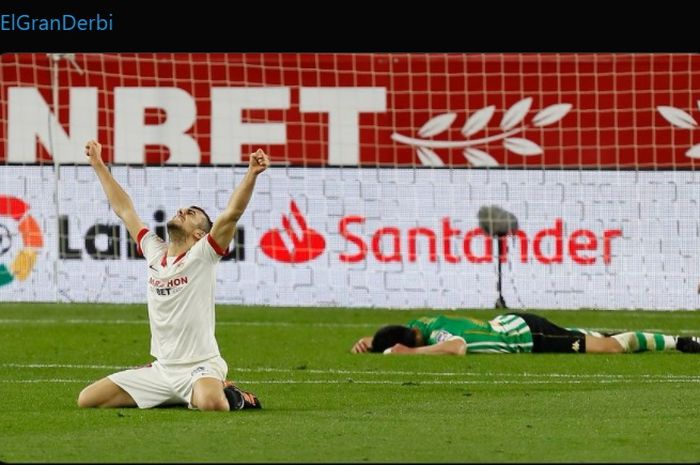 Sevilla sukses meraih kemenangan 1-0 atas Real Betis pada laga derbi Andalusia dalam lanjutan laga Liga Spanyol 2020-2021.