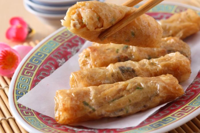 Resep Lumpia Kulit Kembang Tahu Enak Tekstur Uniknya Yang Bikin Kita Jatuh Cinta Semua Halaman Sajian Sedap
