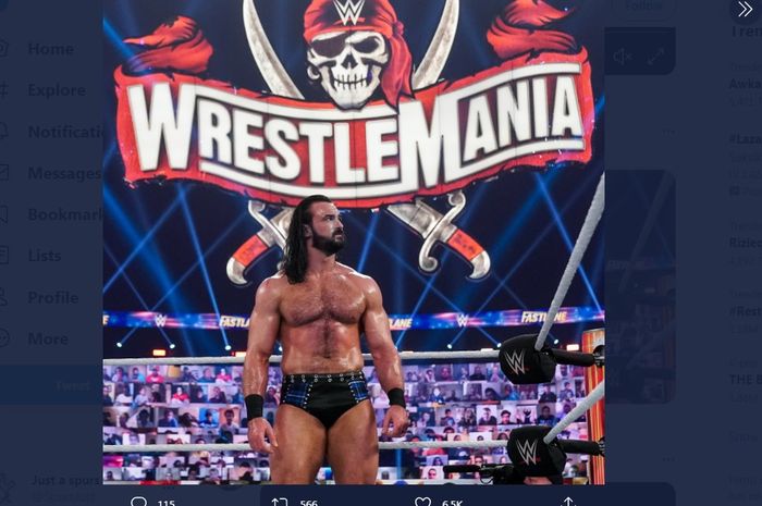 Petarung WWE, Drew McIntyre, jelang Wrestle Mania