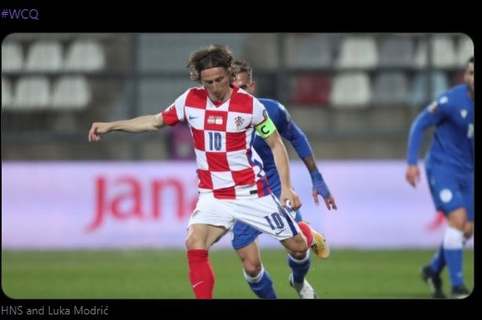 Gelandang sekaligus kapten timnas Kroasia, Luka Modric