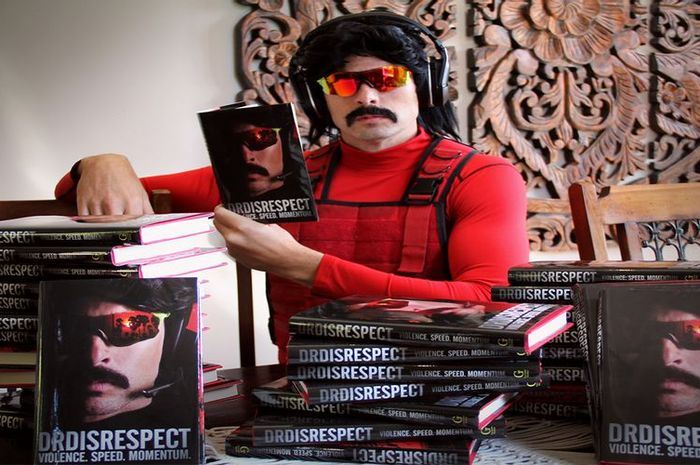 Dr Disrespect released his first book entitled Violence.  Speed.  Momentum.