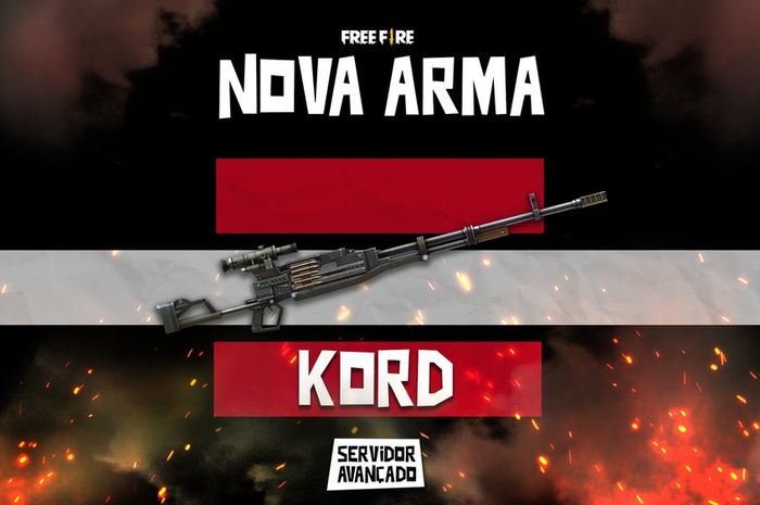Free Fire's newest weapon called KORD
