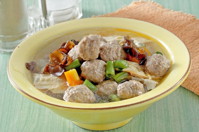 Resep Sup Bola-Bola Daging Kembang Tahu