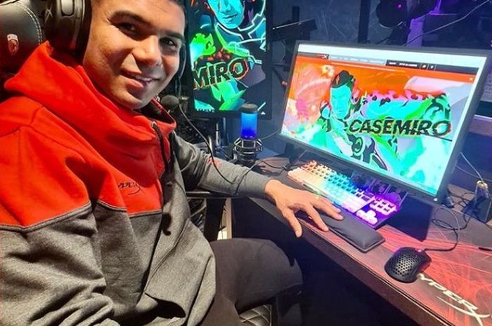Portrait of Casemiro while playing the game Counter Strike