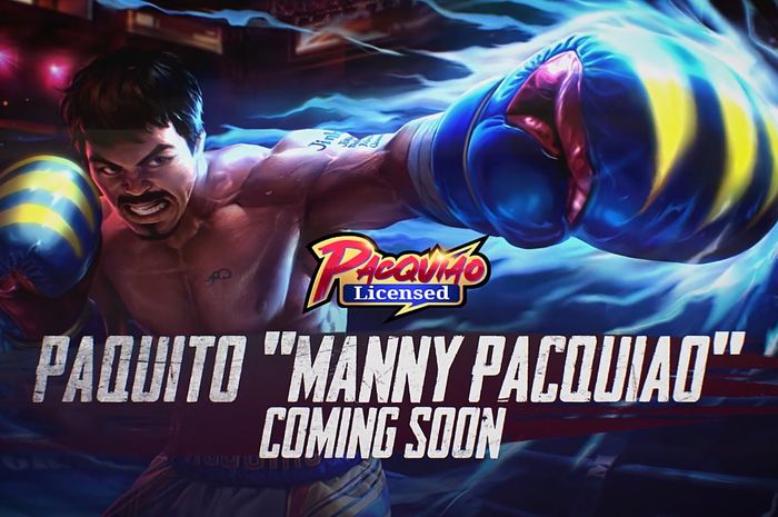 Skin legenda tinju, Manny Pacquiao di Mobile Legends resmi meluncur.