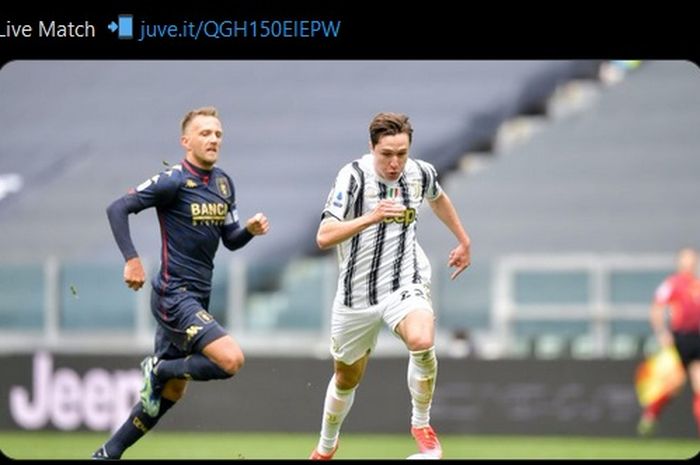 Gelandang Juventus, Federico Chiesa