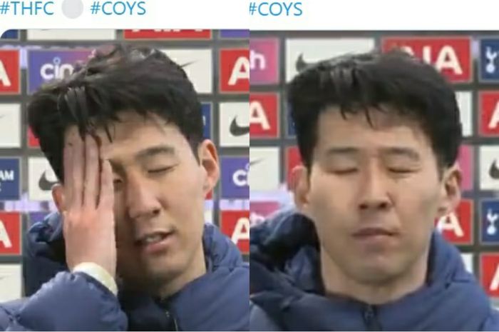 Wawancara Tottenham Hotspur, Son Heung-min, usai dikalahkan Manchester United dalam laga pekan ke-31 Liga Inggris 2020-2021.