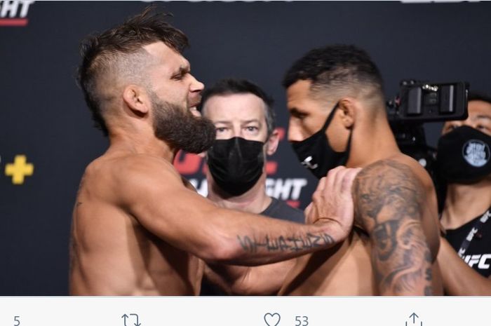 Duel Jeremy Stephens dan Drakkar Klose di UFC Vegas 24, Minggu (18/4/2021) WIB, mendadak batal.