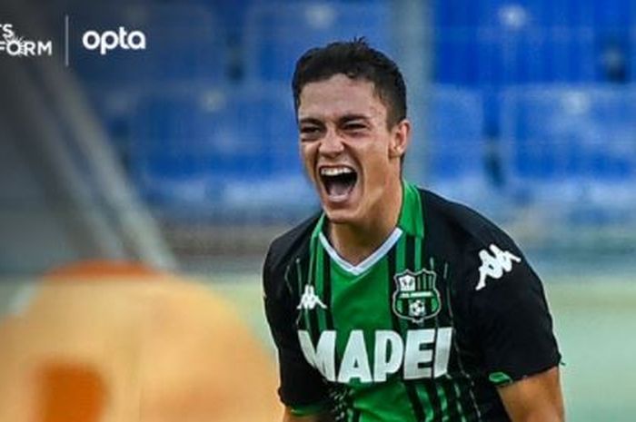 Wonderkid timnas Italia, Giacomo Raspadori, menyamakan dirinya dengan sahabat Lionel Messi setelah mencetak gol debutnya di level tim nasional.