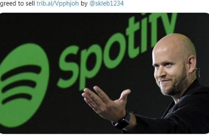 Salah satu pendiri sekaligus CEO aplikasi streaming musik Spotify, Daniel Ek.