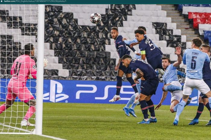 PSG unggul 1-0 atas Manchester City pada babak pertama leg pertama semifinal Liga Champions 2020-2021.