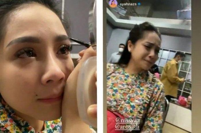 Nagita menangis ditinggal Nisya