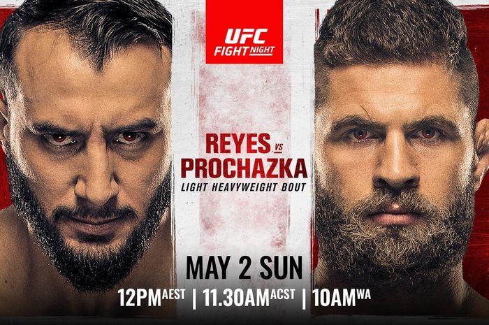 Poster UFC Vegas 25: Dominick Reyes vs Jiri Prochazka.