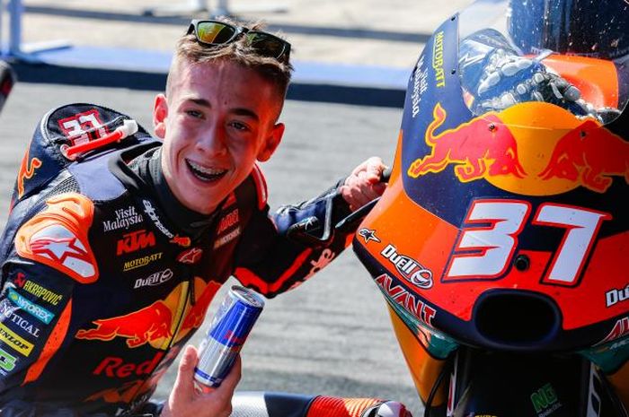 Pembalap Red Bull KTM Ajo, Pedro Acosta, yang saat ini berkarier di kelas Moto3 2021.