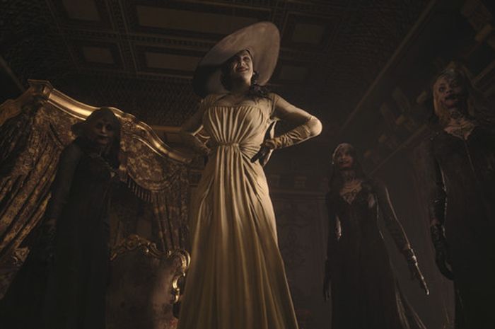 Lady Dimtrescu, villain in Resident Evil Village.