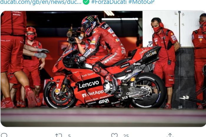 Pembalap Ducati, Francesco Bagnaia.