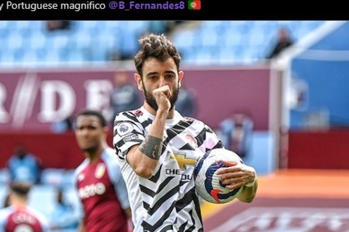 Bruno Fernandes sesumbar bisa menang Ballon d'Or dengan memiliki satu kelebihan dari Marcus Rashford.