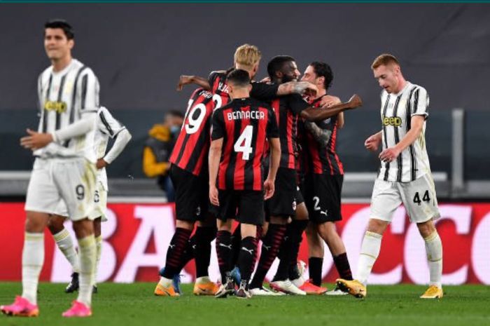 AC Milan sukses meraih kemenangan telak 3-0 atas Juventus pada laga pekan ke-35 Liga Italia 2020-2021.