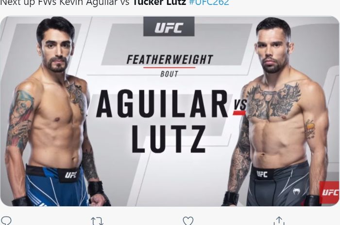 Kevin Aguilar vs Tucker Lutz di UFC 262.