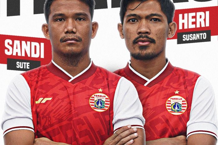 Pemain Persija Jakarta, Sandi Sute dan Heri Susanto resmi dilepas Persija Jakarta ke Persis Solo, Sabtu (22/5/2021).