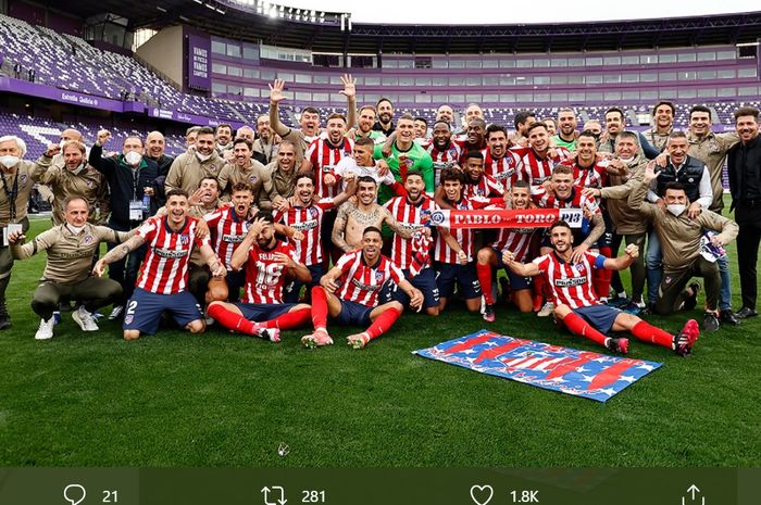 Atletico Madrid juara Liga Spanyol 2020-2021.