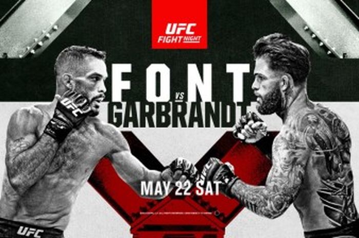 Poster laga Rob Font vs Cody Garbrandt di UFC Vegas 27.