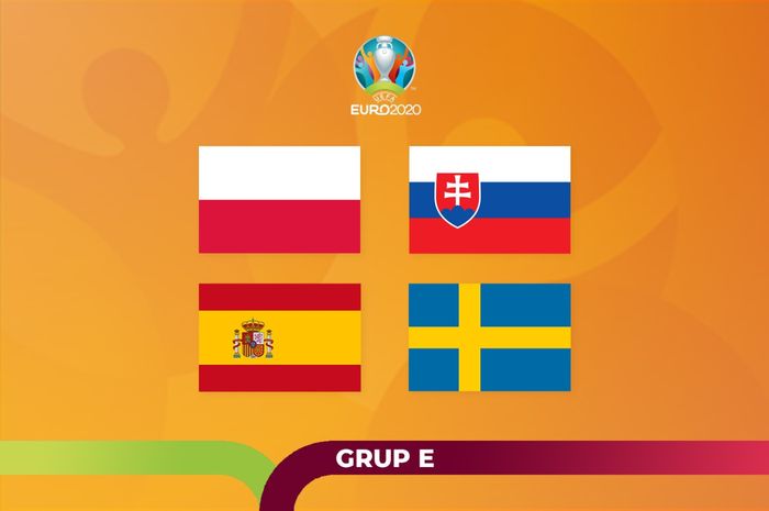 Ilustrasi Grup E EURO 2020.