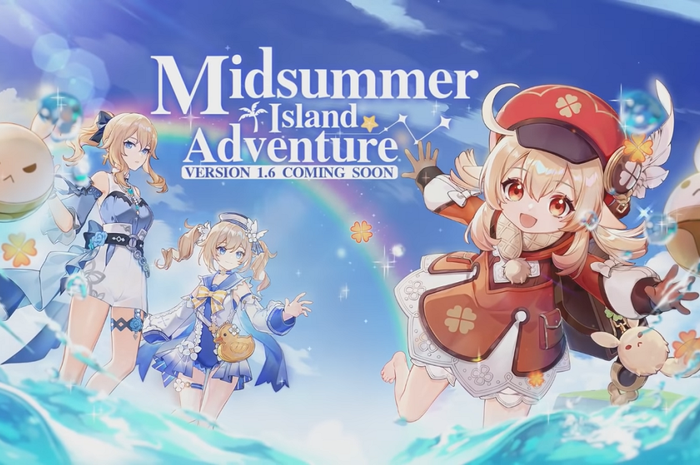 Genshin Impact update version 1.6 titled Midsummer Island Adventure.