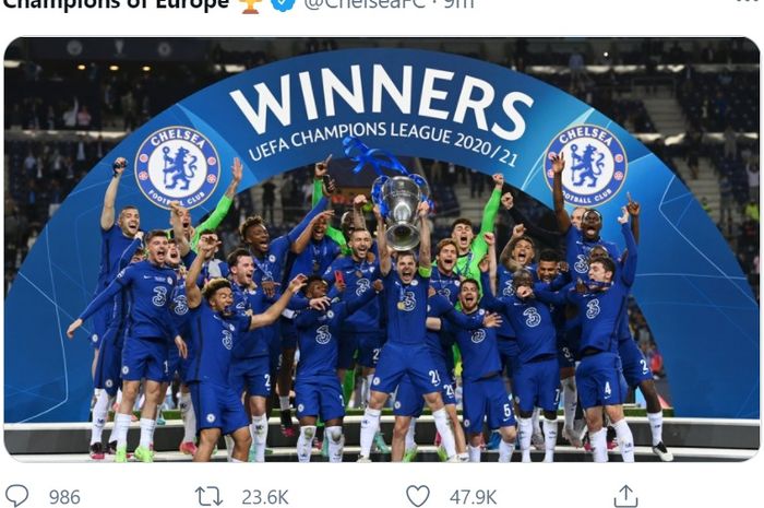 Chelsea juara Liga Champions 2020-2021.