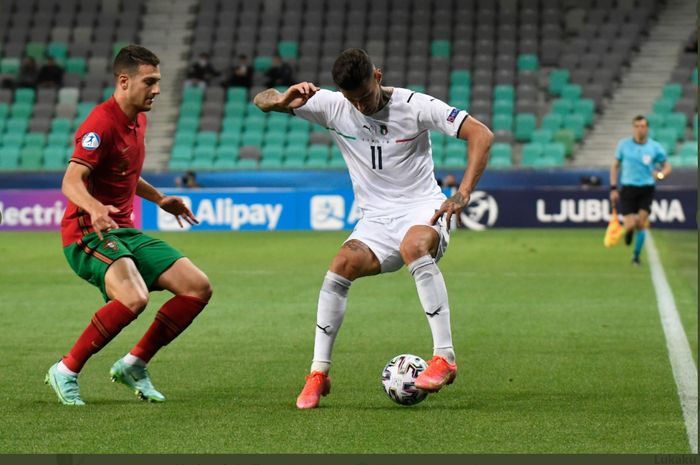 Duel Portugal U-21 vs Italia U-21 di babak perempat final EURO U-21 2021, Senin (31/5/2021).
