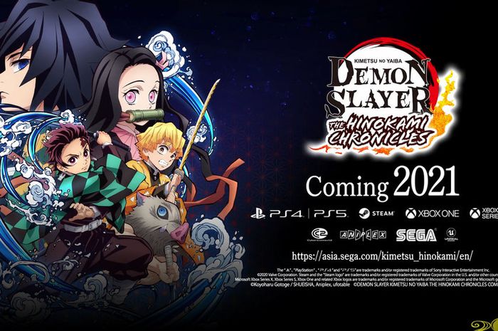 Kimetsu no Yaiba: The Hinokami Chronicles game poster