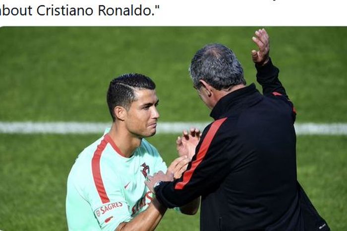 Pelatih timnas Portugal, Fernando Santos, meminta Cristiano Ronaldo harus memahami aturan di timnya.