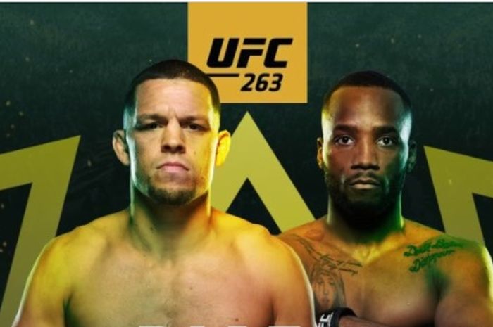 Duel Nate Diaz vs Leon Edwards di UFC 263.