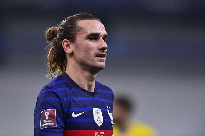 Striker timnas Prancis, Antoine Griezmann yang berlaga di Euro 2020.