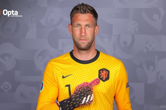 Kiper timnas Belanda, Maarten Stekelenburg.